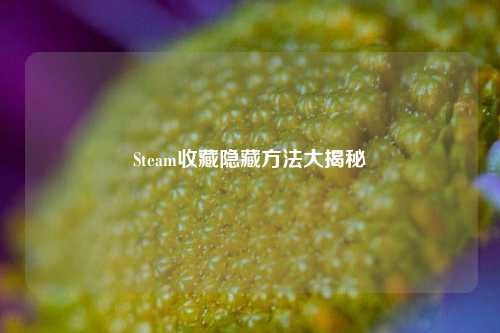 Steam收藏隐藏方法大揭秘