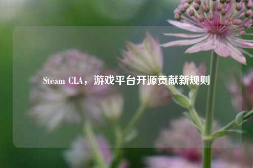 Steam CLA，游戏平台开源贡献新规则