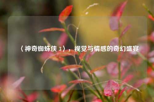 〈神奇蜘蛛侠 3〉，视觉与情感的奇幻盛宴