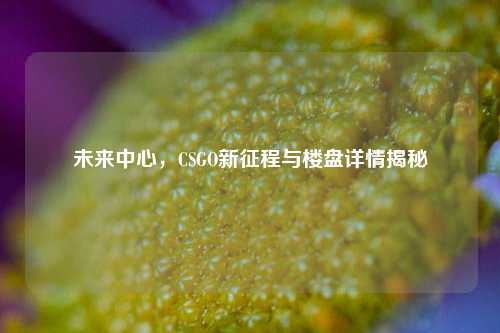 未来中心，CSGO新征程与楼盘详情揭秘