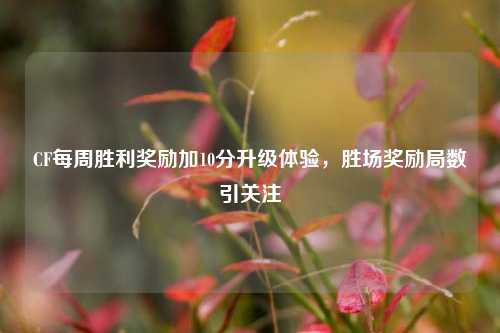 CF每周胜利奖励加10分升级体验，胜场奖励局数引关注