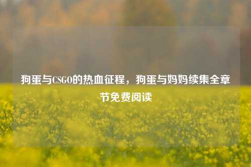 狗蛋与CSGO的热血征程,狗蛋与妈妈续集全章节免费阅读