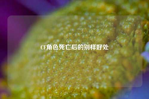 CF角色死亡后的别样好处