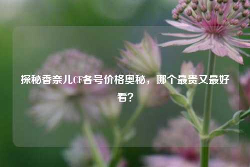 探秘香奈儿CF各号价格奥秘，哪个最贵又最好看？