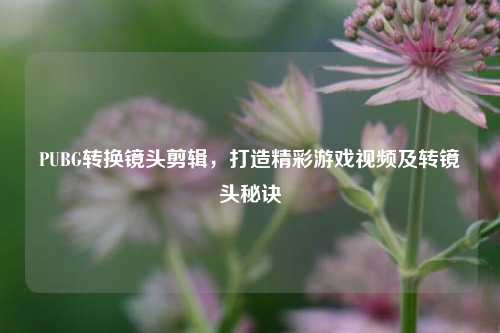 PUBG转换镜头剪辑，打造精彩游戏视频及转镜头秘诀