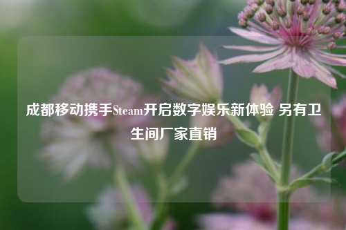 成都移动携手Steam开启数字娱乐新体验 另有卫生间厂家直销