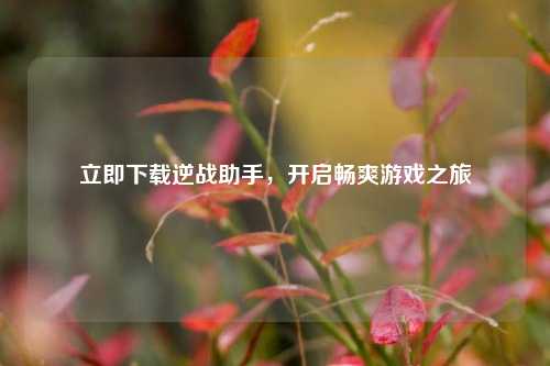 立即下载逆战助手,开启畅爽游戏之旅