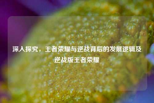 深入探究,王者荣耀与逆战背后的发展逻辑及逆战版王者荣耀