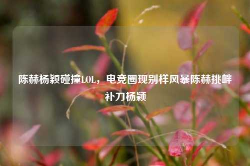 陈赫杨颖碰撞LOL,电竞圈现别样风暴陈赫挑衅补刀杨颖