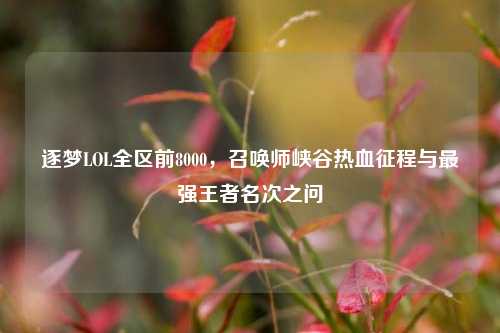 逐梦LOL全区前8000,召唤师峡谷热血征程与最强王者名次之问