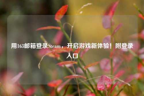 用163邮箱登录Steam,开启游戏新体验!附登录入口
