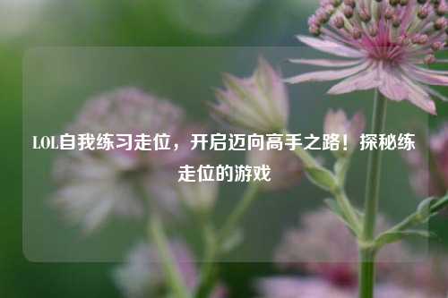 LOL自我练习走位，开启迈向高手之路！探秘练走位的游戏