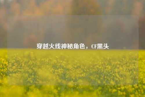 穿越火线神秘角色,CF黑头